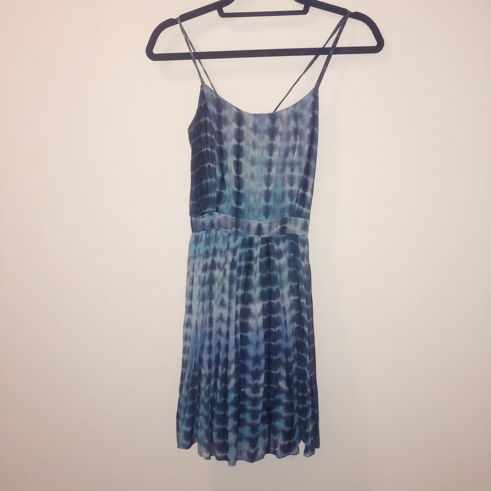 Blue tie dye sundress